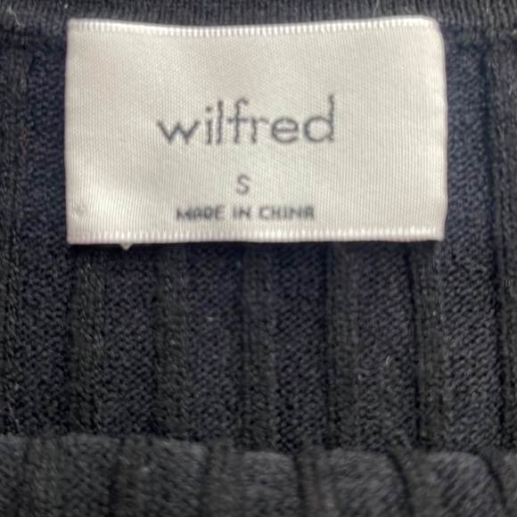 Aritzia Wilfred ribbed sweater dress curvy fitted Layla dress midi sz sm - Picture 3 of 11